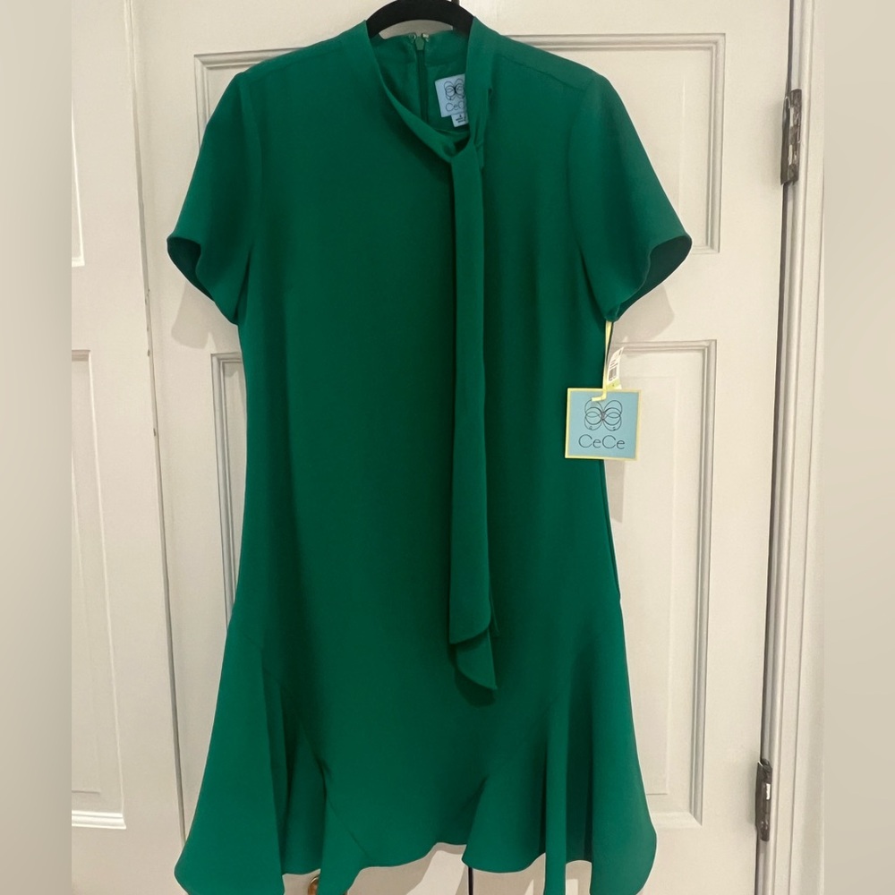 CeCe Vibrant Green Dress NWT